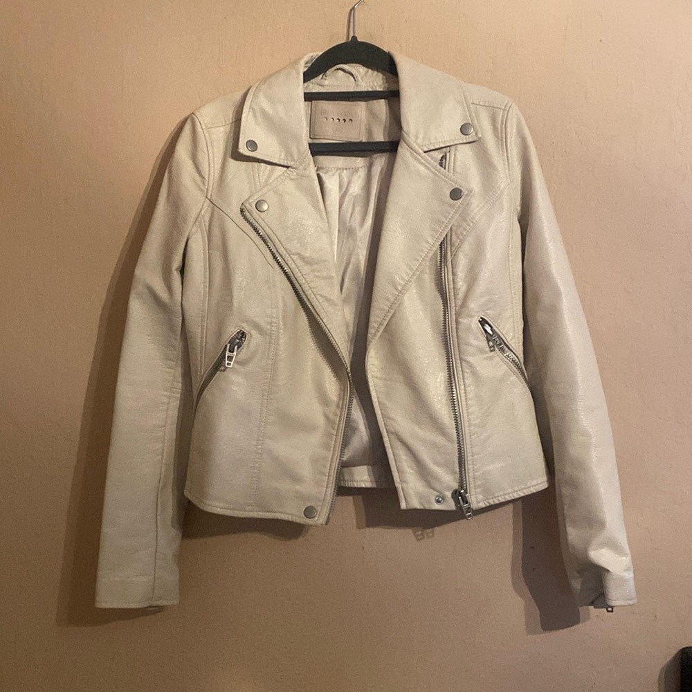 Blank NYC On The Rocks Moto Jacket Faux Leather Size XS